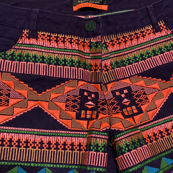 Maison Scotch Embroidered shorts Size 30 - Picture 6 of 12
